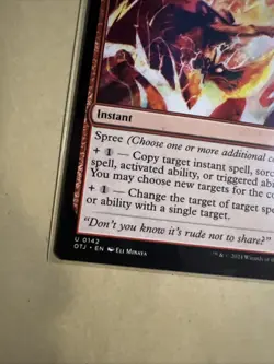 MTG Return the Favor OTJ 0142 U NM Regular - Image 3