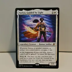 Magic: The Gathering Haliya Guided by Light 0019 EOE Rare White Creature - Image 1
