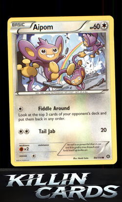 Aipom 90/114 Pokemon Common XY - Steam Siege Card NM - Image 1