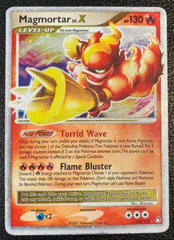 Pokemon TCG Magmortar Lv. X 123/123 Mysterious Treasures (2007) - Secret Rare HP - Image 1