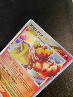 Pokemon TCG Magmortar Lv. X 123/123 Mysterious Treasures (2007) - Secret Rare HP - Image 3