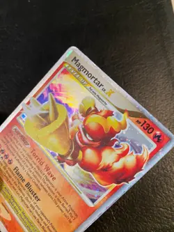 Pokemon TCG Magmortar Lv. X 123/123 Mysterious Treasures (2007) - Secret Rare HP - Image 4