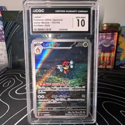 Pokemon Ledian Sv7: Stellar Miracle Art Rare Holo Japanese 103/102 CGC 10 - Image 1
