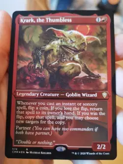 Krark, the Thumbless (FOIL etched) - Mint - Commander Legends - MtG - English - Image 1
