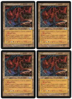 Crosis's Catacombs x4 4x 2001 Planeshift PLAYSET Colorless Land MTG SP - NM AZ1 - Image 1