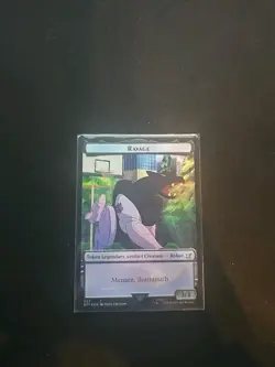 MTG Magic Transformers Commander X1 FOIL Ravage / Powerstone Token (NM) - Image 1