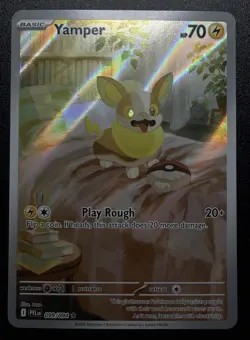 Pokemon TCG Phantasmal Flames Yamper 99/94 Illustration Rare - Image 3