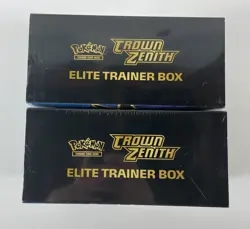 2 Crown Zenith ETB Sealed Elite Trainer Box Pokemon Sword & Shield 2023 - Image 5