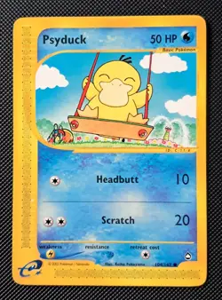 Pokemon Card Psyduck 104/147 Aquapolis EXC #2 - Image 1