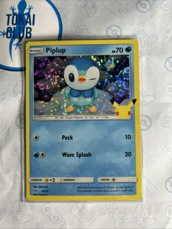 Piplup HOLO RARE 20/25 McDonalds 25th Anniversary Pokemon SWSH Promo NM 2021 - Image 1