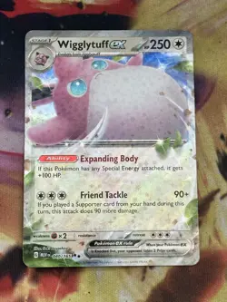 Wigglytuff ex 040/165 Scarlet & Violet 151 Double Rare Holo Pokemon TCG Card NM - Image 1