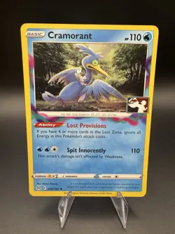 Pokemon TCG Cramorant 050/196 Cosmic Holo Prize Pack Series 3 Stamp Promo Clean - Image 1