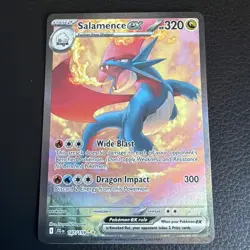 Salamence ex 187/159 Sv09: Journey Together SIR Pokemon TCG Card NM - Image 1