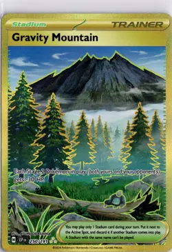 Pokemon Gravity Mountain 250/191 SV08: Surging Sparks Holo Trading Card - Image 2