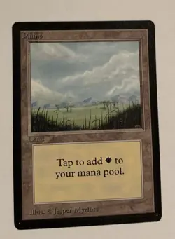 Plains (B) Limited Edition - Beta Edition Regular, Magic The Gathering Card MTG - Image 1