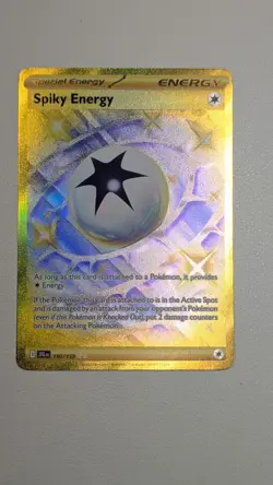 Pokemon Spiky Energy Gold Holo Card SV09 Journey Together 190/159 - Image 1