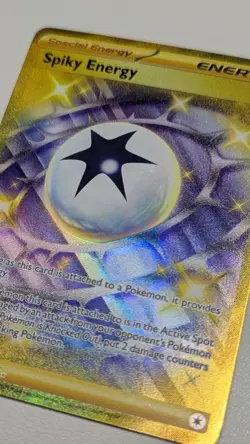 Pokemon Spiky Energy Gold Holo Card SV09 Journey Together 190/159 - Image 2