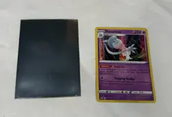 1 Card & Sleeve Hatterene 085/192 Holo Rare Pokemon SS02 Rebel Clash NM - Image 5