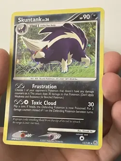Pokemon Skuntank 15/130 Diamond & Pearl Holo Rare NM/LP - Image 3