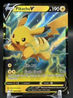 Pikachu V Promo SWSH: Sword & Shield Promo Cards SWSH063 NM - Image 1