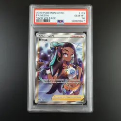 PSA 10 Nessa 183/185 Trainer Vivid Voltage Full Art Holo Graded Pokemon Card - Image 1