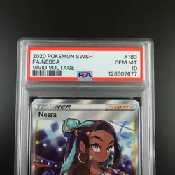 PSA 10 Nessa 183/185 Trainer Vivid Voltage Full Art Holo Graded Pokemon Card - Image 2