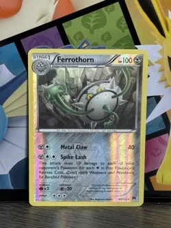 Pokemon TCG XY Breakpoint - Ferrothorn #80/122 - Rare Reverse Holo Card - Image 1