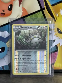 Pokemon TCG XY Breakpoint - Ferrothorn #80/122 - Rare Reverse Holo Card - Image 5