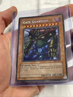 Yu-Gi-Oh! Gate Guardian MRD-000 Secret Rare OG Unlimited HP/MP Vintage Holo Card - Image 1