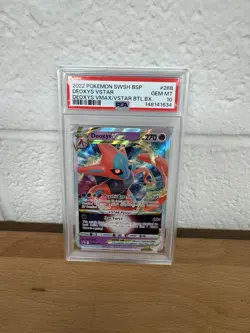 2022 Pokemon VSTAR Battle Box 268 Deoxys VSTAR SWSH Promo PSA 10 Low Pop - Image 1