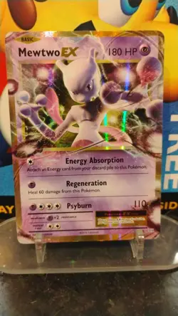 MEWTWO EX Evolutions XY Series POKEMON Full-Art Holo 2016 Trading Card 52/108 - Image 1