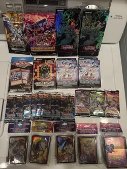 Modern Sealed Yugioh Lot W/ Packs, Decks,sleeves, And More - Image 1