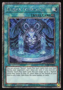 Runick Fountain - RA04-EN296 - Platinum Secret Rare - 1st Edition Yugioh - Image 1