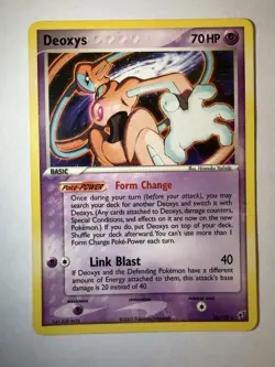 Pokemon TCG Deoxys EX Deoxys non holo Rare 16/107 2005 70 HP - Image 1