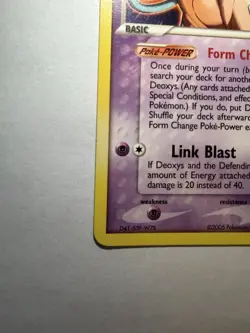 Pokemon TCG Deoxys EX Deoxys non holo Rare 16/107 2005 70 HP - Image 3