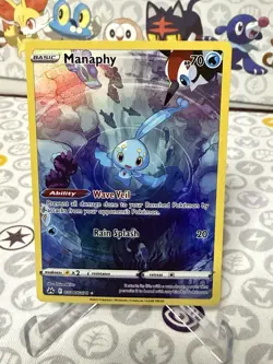 Pokemon TCG Crown Zenith NM Manaphy Galarian Gallery GG06/GG70 Ultra Rare - Image 1