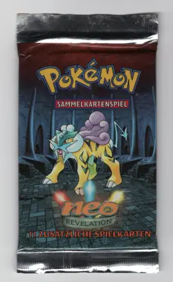 (303272) Pokemon GERMAN NEO REVELATION ARTWORK - 4 Booster Pack SET - UNLIMITED - Image 4