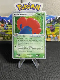 Pokemon 2004 Vileplume ex Holo 100/101 Hidden Legends Ultra Rare PSA 1 Candidate - Image 1