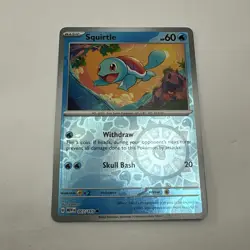 Pokemon TCG Squirtle #007/165 SV: Scarlet & Violet 151 Reverse Holo NM - Image 1