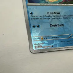 Pokemon TCG Squirtle #007/165 SV: Scarlet & Violet 151 Reverse Holo NM - Image 2