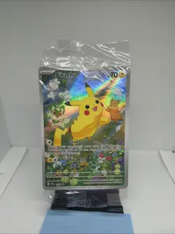 Pokemon TCG Pikachu SVP 088 + Pawmi Pawmo & Tandemaus Promo Cards SEALED PACK - Image 1