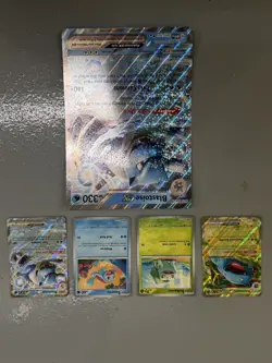 Pokemon 151 Blooming Waters Premium Collection 5 Promo Cards Jumbo Blastoise - Image 1