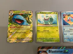 Pokemon 151 Blooming Waters Premium Collection 5 Promo Cards Jumbo Blastoise - Image 3