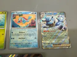 Pokemon 151 Blooming Waters Premium Collection 5 Promo Cards Jumbo Blastoise - Image 4