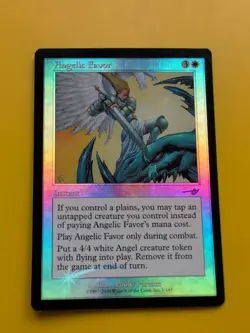Angelic Favor. Instant MTG Card. OLD VINTAGE FOIL. NEMESIS. - Image 1
