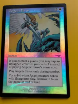 Angelic Favor. Instant MTG Card. OLD VINTAGE FOIL. NEMESIS. - Image 2