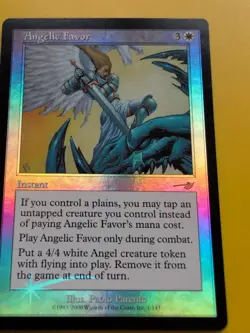 Angelic Favor. Instant MTG Card. OLD VINTAGE FOIL. NEMESIS. - Image 3