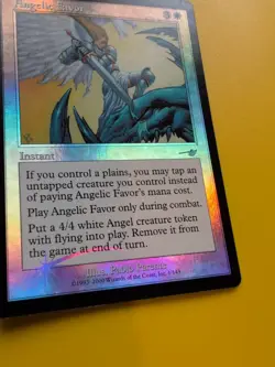 Angelic Favor. Instant MTG Card. OLD VINTAGE FOIL. NEMESIS. - Image 4