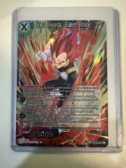 SSG Vegeta Silent Strike BT16-027 SR Dragon Ball Super Card Game Realm of Gods - Image 1