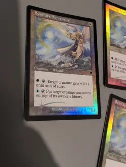 Sunscape Apprentice 3 Wizard MTG Card. Invasion. Foil. Old Vintage Border. - Image 2